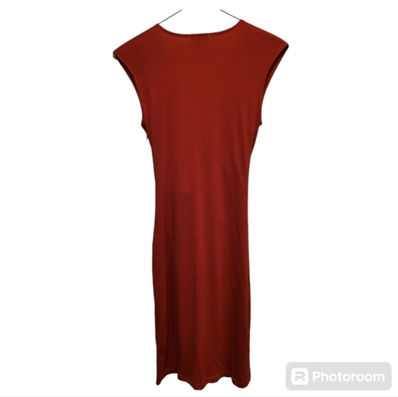 Berydress Cherry Red Wrap Tie Front Dress Size Small - Picture 3 of 9